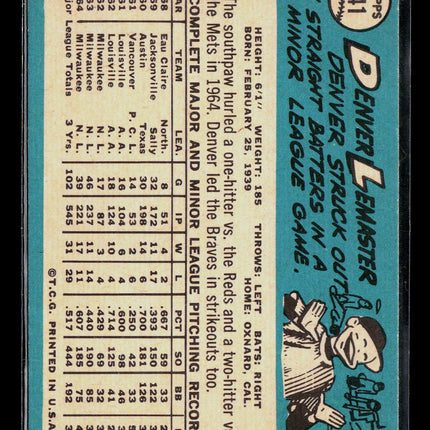 1965 Topps Denver Lemaster #441