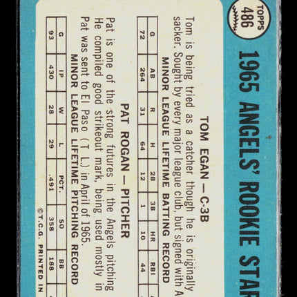 1965 Topps Pat Rogan Tom Egan #486