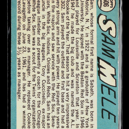 1965 Topps Sam Mele #506