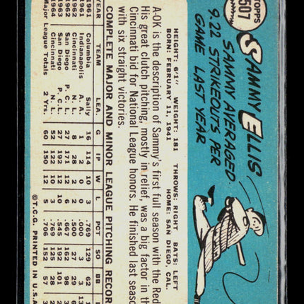 1965 Topps Sammy Ellis #507