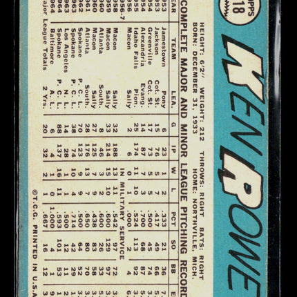 1965 Topps Ken Rowe #518