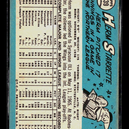 1965 Topps Herm Starrette #539