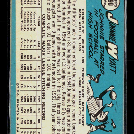 1965 Topps Johnnie Wyatt #590