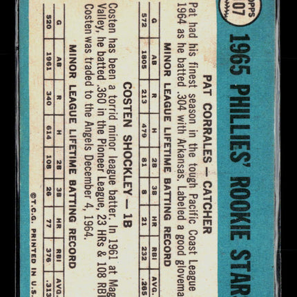 1965 Topps Costen Shockley Pat Corrales #107