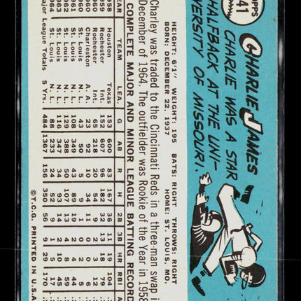 1965 Topps Charlie James #141