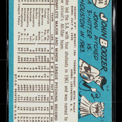 1965 Topps John Boozer #184