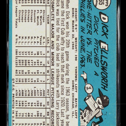 1965 Topps Dick Ellsworth #165