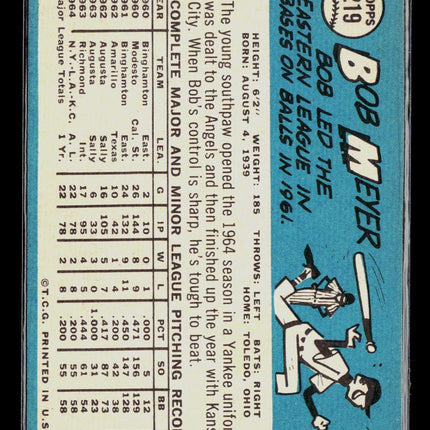 1965 Topps Bob Meyer #219