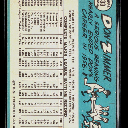 1965 Topps Don Zimmer #233