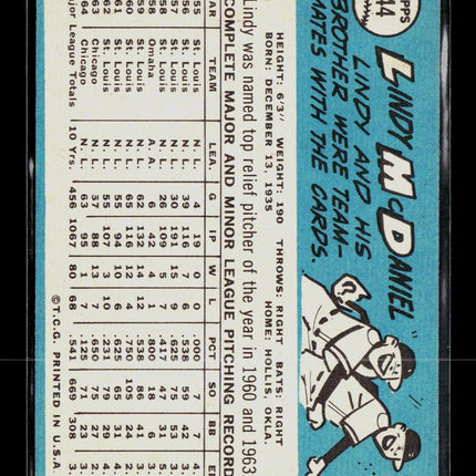 1965 Topps Lindy McDaniel #244