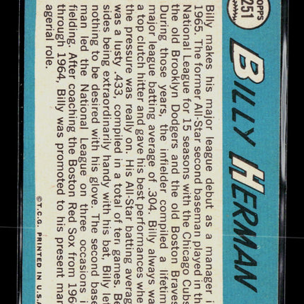 1965 Topps Billy Herman #251