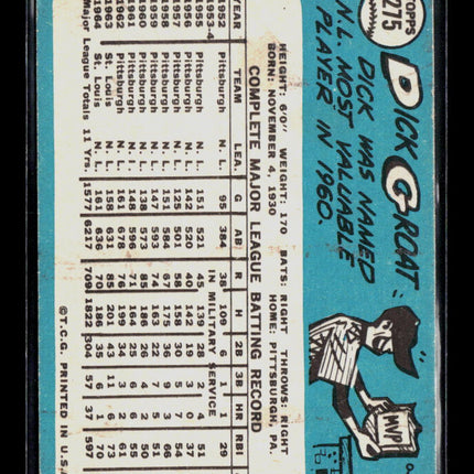 1965 Topps Dick Groat #275