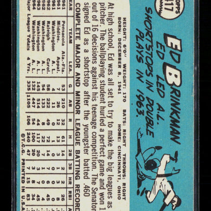 1965 Topps Ed Brinkman #417
