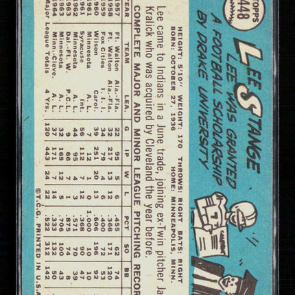 1965 Topps Lee Stange #448