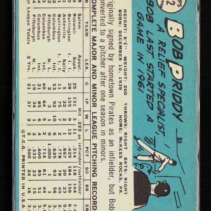 1965 Topps Bob Priddy #482