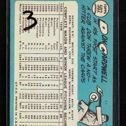 1965 Topps Don Cardwell #502