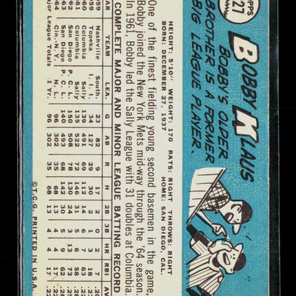 1965 Topps Bobby Klaus #227