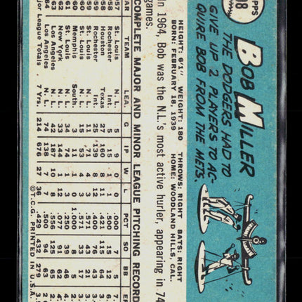 1965 Topps Bob Miller #98