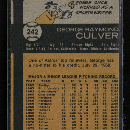 1973 Topps George Culver #242