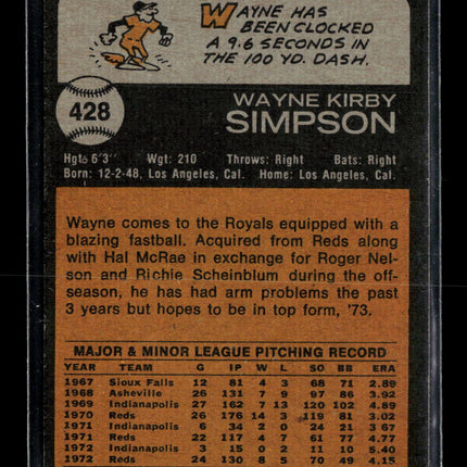 1973 Topps Wayne Simpson #428