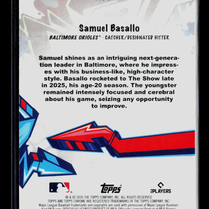 2026 Topps Chrome Wild Style Samuel Basallo #WST-21 RC