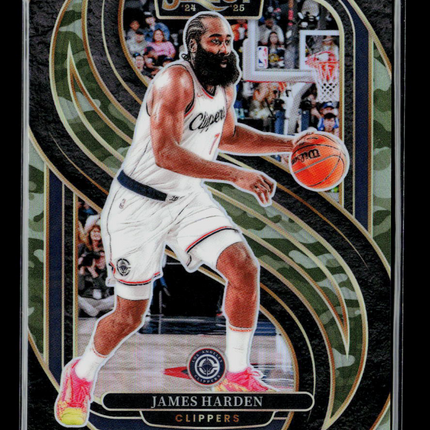 2025 Panini Select James Harden #103 Camo Premier Level 098/125