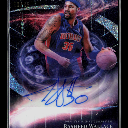 2025 Topps Midnight Stroke of Midnight Rasheed Wallace #SM-RW Auto /35