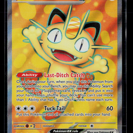 Pokemon 2026 Mega Evolution – Perfect Order Meowth EX UR FA #107/88