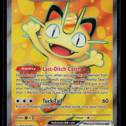 Pokemon 2026 Mega Evolution – Perfect Order Meowth EX FA #107/88