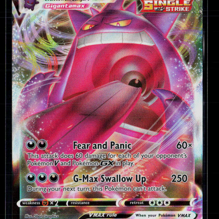 Pokemon 2022 Fusion Strike Gengar VMAX #157/264