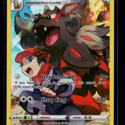 Pokemon 2022 Lost Origin Hisuian Arcanine CHR #TG08/TG30