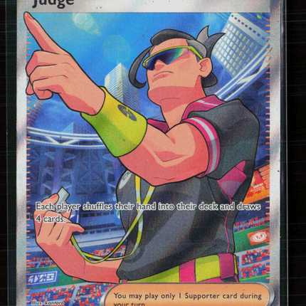 Pokemon 2025 Destined Rivals Judge SR FA #222/182