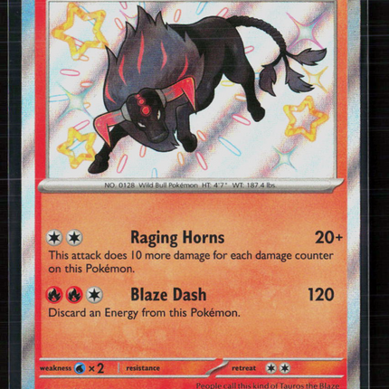 Pokemon 2024 Paldean Fates Paldean Tauros #111/91