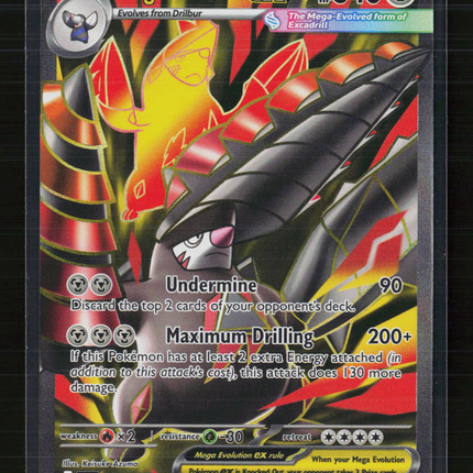 Pokemon 2026 Pitch Black Mega Excadrill EX #103/84