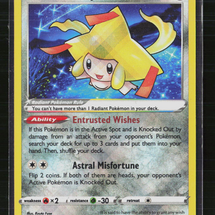 Pokemon 2022 Lost Origin Radiant Jirachi #120/195