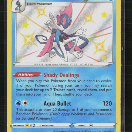 Pokemon 2021 Shining Fates Inteleon S #SV027/SV122