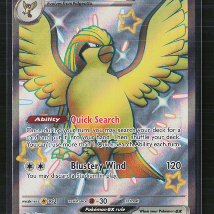 Pokemon 2024 Paldean Fates Pidgeot EX SAR #221/91