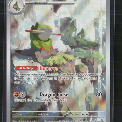 Pokemon 2024 Shrouded Fable Fraxure #77/64