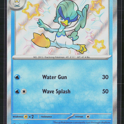Pokemon Scarlet & Violet Quaxwell #SVP EN 083