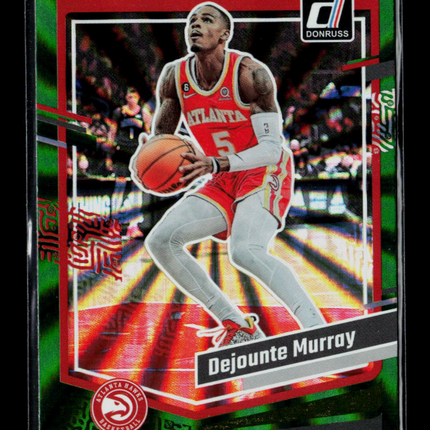 2023 Panini Donruss Dejounte Murray #31 Green Laser