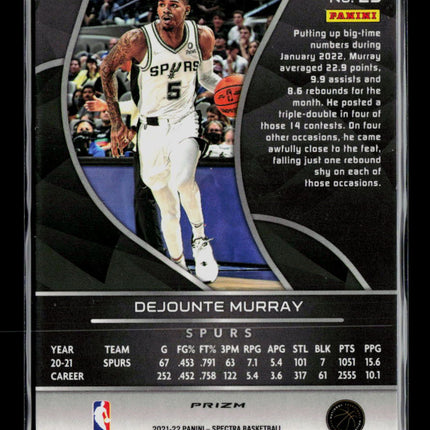 2022 Panini Spectra Basketball Dejounte Murray #25 Green