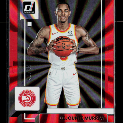 2022 Panini Donruss Basketball Dejounte Murray #61 Red Laser /99