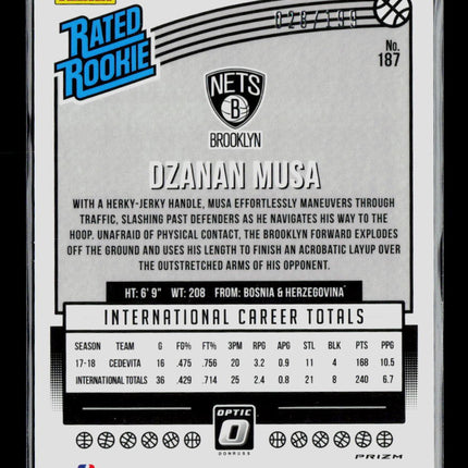 2019 Donruss Optic Dzanan Musa #187 Orange /199