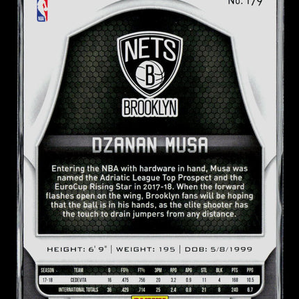 2018 Panini Certified Dzanan Musa #179 RC Orange /99