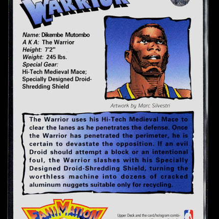1993 Upper Deck Fanimation Dikembe Mutombo #509