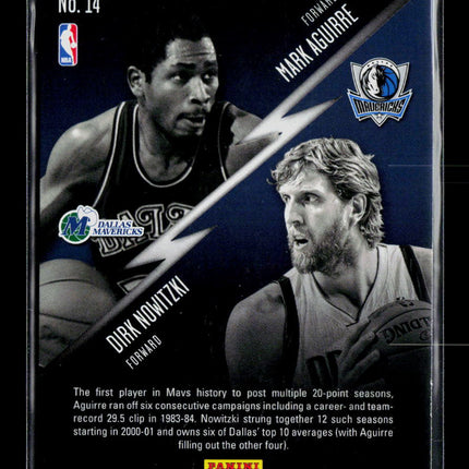 2013 Panini Prestige Connections Dirk Nowitzki Mark Aguirre #14