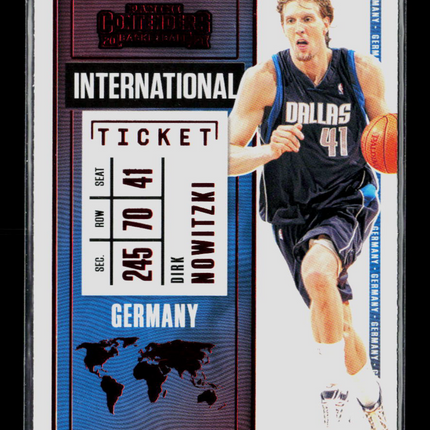 2021 Panini Contenders Basketball Dirk Nowitzki #22 International Ticket