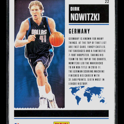 2021 Panini Contenders Basketball Dirk Nowitzki #22 International Ticket