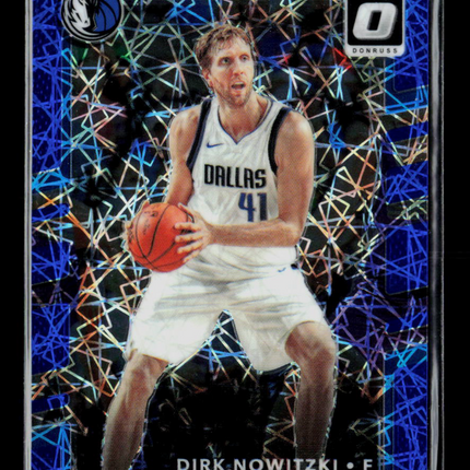 2018 Panini Donruss Optic Dirk Nowitzki #34 Blue Velocity