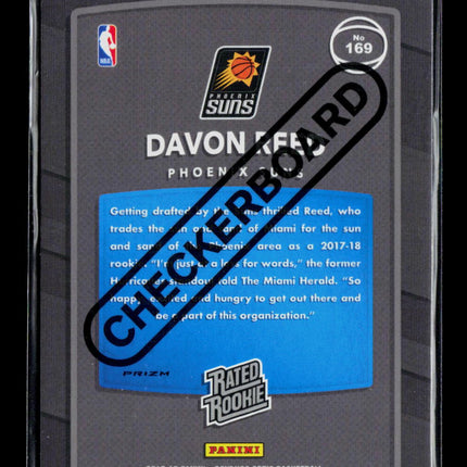 2018 Panini Donruss Optic Davon Reed #169 Checkerboard